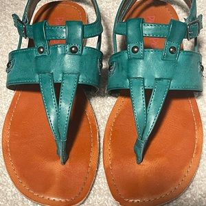 Pink & Pepper Sandals turquoise